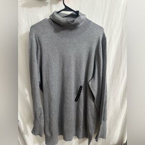Cozy Gray Turtleneck Sweater